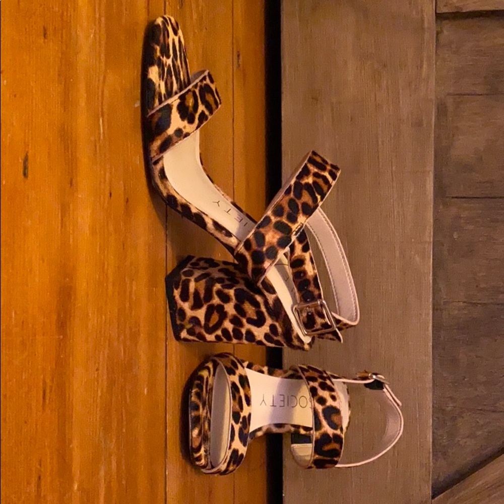 Sole Society animal print heels